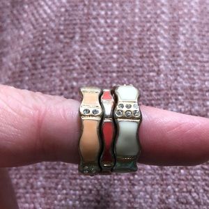 Lia Sophia Set of 3 Rings